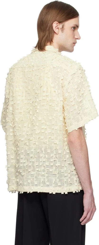 CMMN SWDN Beige Ted Embroidered Shirt 3