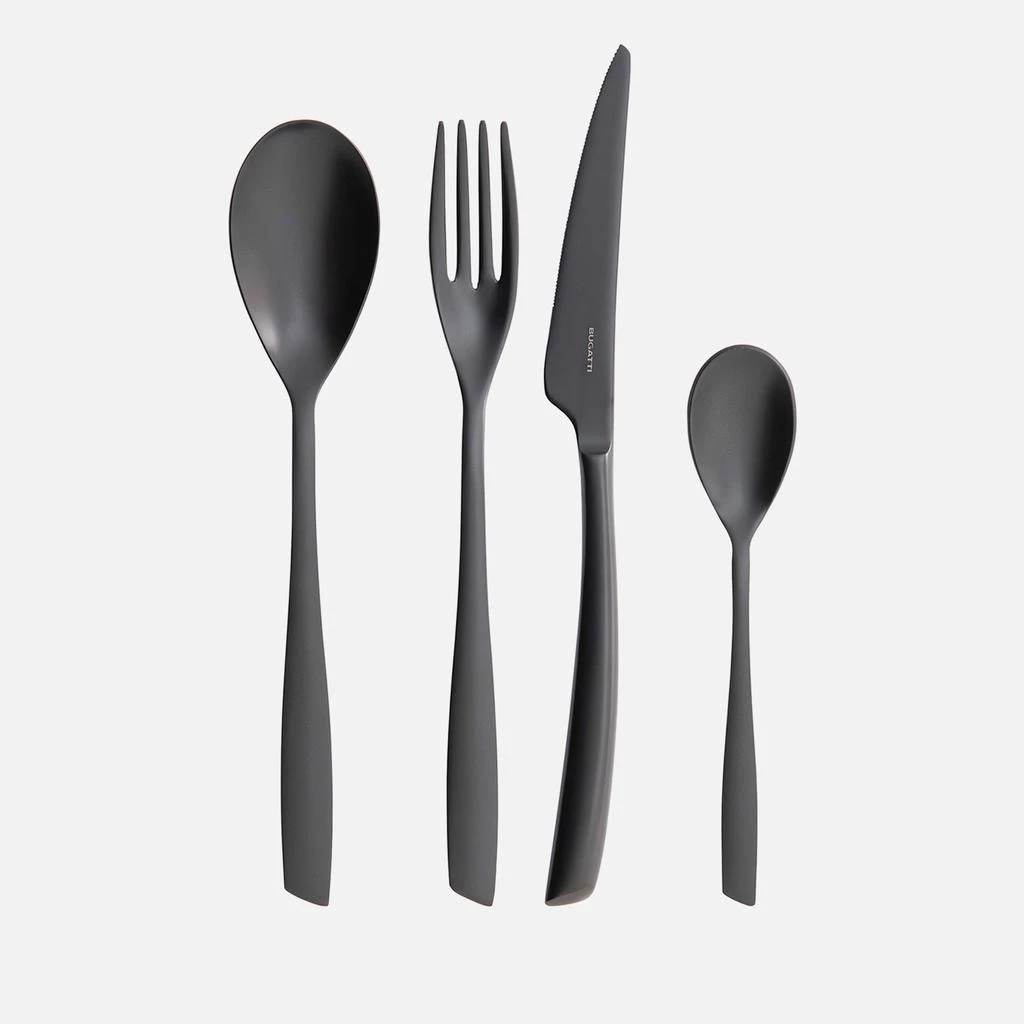 Casa Bugatti Bugatti Riviera 4 Piece Cutlery Set - Black 1