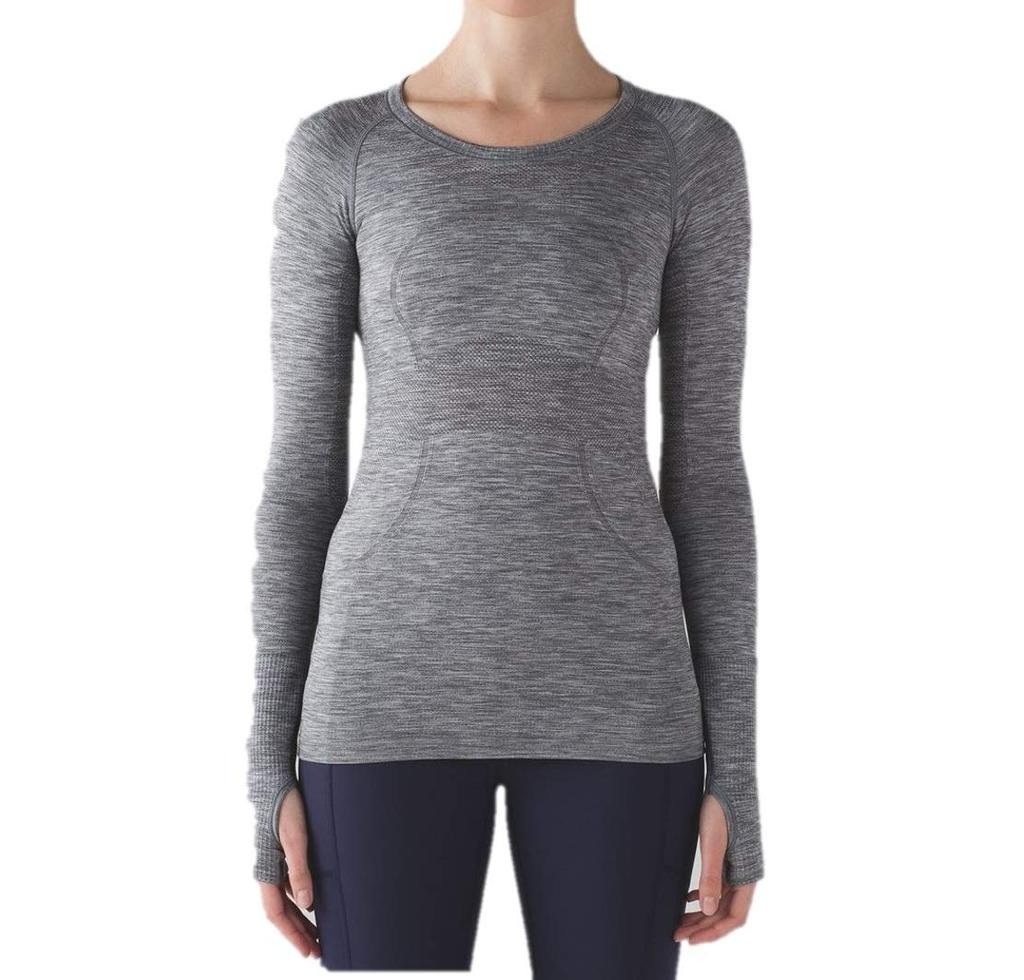 lululemon - 新品) Swiftly Tech Long Sleeve Crew Lululemon Swiftly Tech Long Sleeve Crew - Black / Black