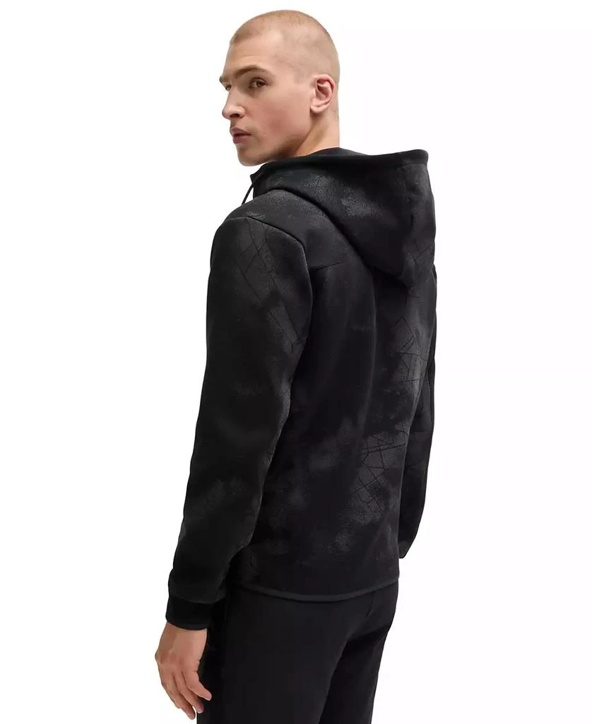 Hugo Boss Men’s Reflective Artwork Zip-Up Hoodie 2