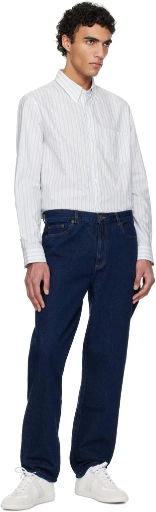 A.P.C. White Edouard Brodée Shirt 5