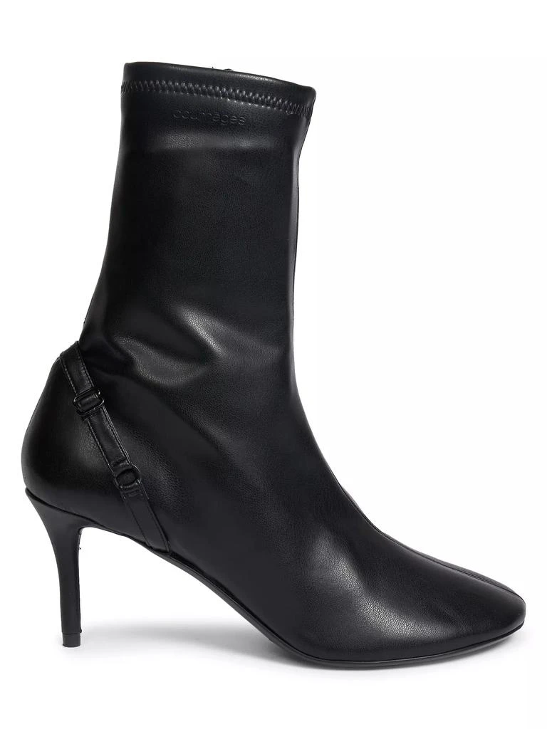 courreges 424 Oblique-Strap Ankle Boots 1