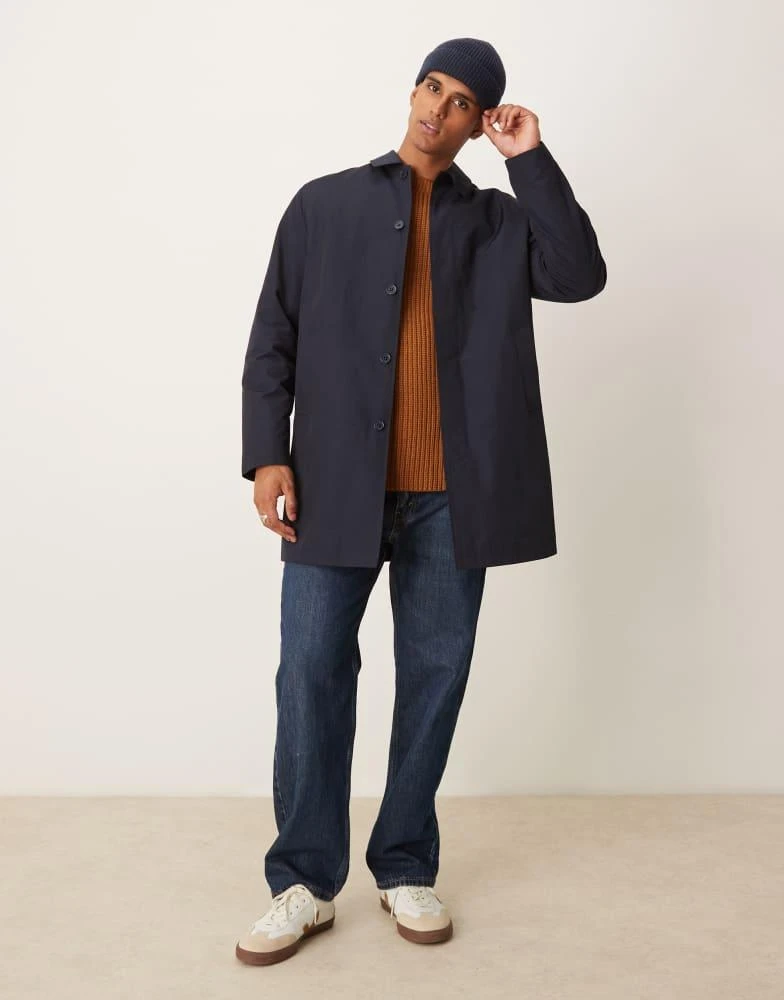 New Look New Look nylon car coat in navy 2