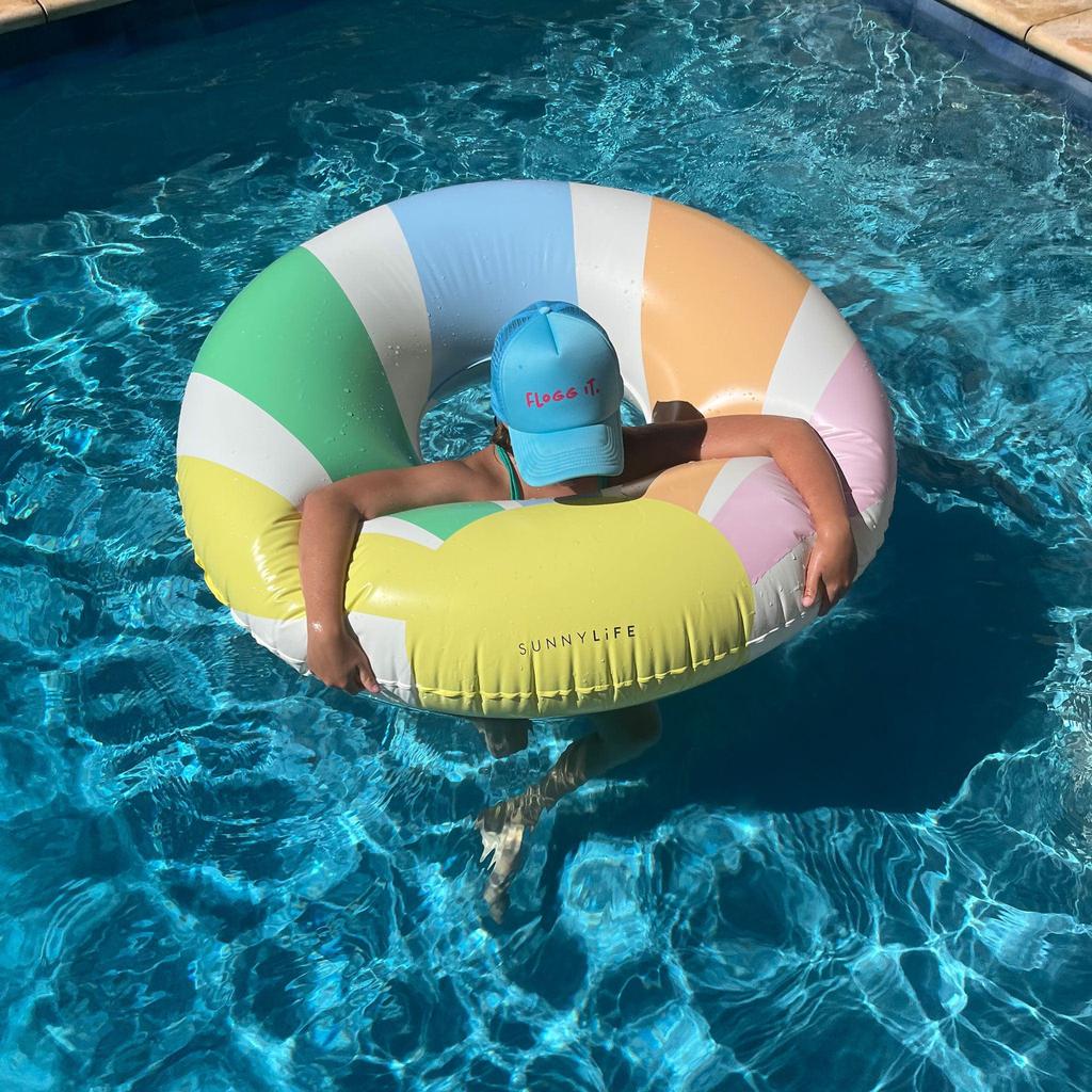 Sunnylife Sunnylife Kids Pool Side Tube Float in Multicolour (105cm)