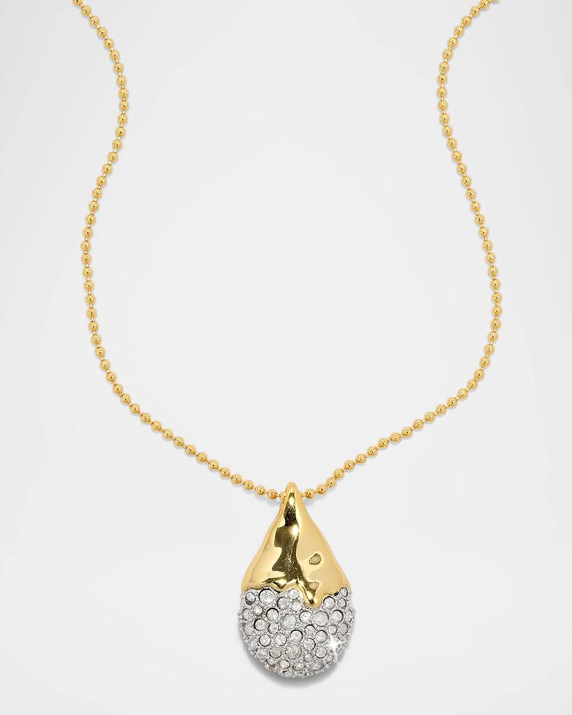 Alexis Bittar Solanales Crystal Pave Teardrop Necklace