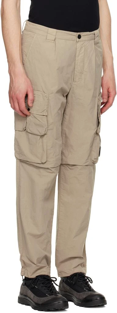 C.P. Company Beige Flatt Nylon Cargo Pants 2