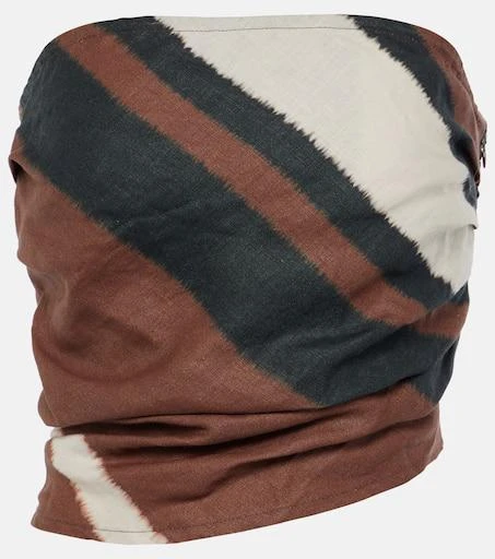 Faithfull Setubal striped linen tube top 1