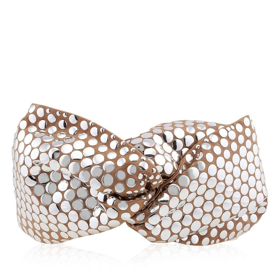 Burberry Metallic Sequin-Embellished Mesh Silk Headband 1