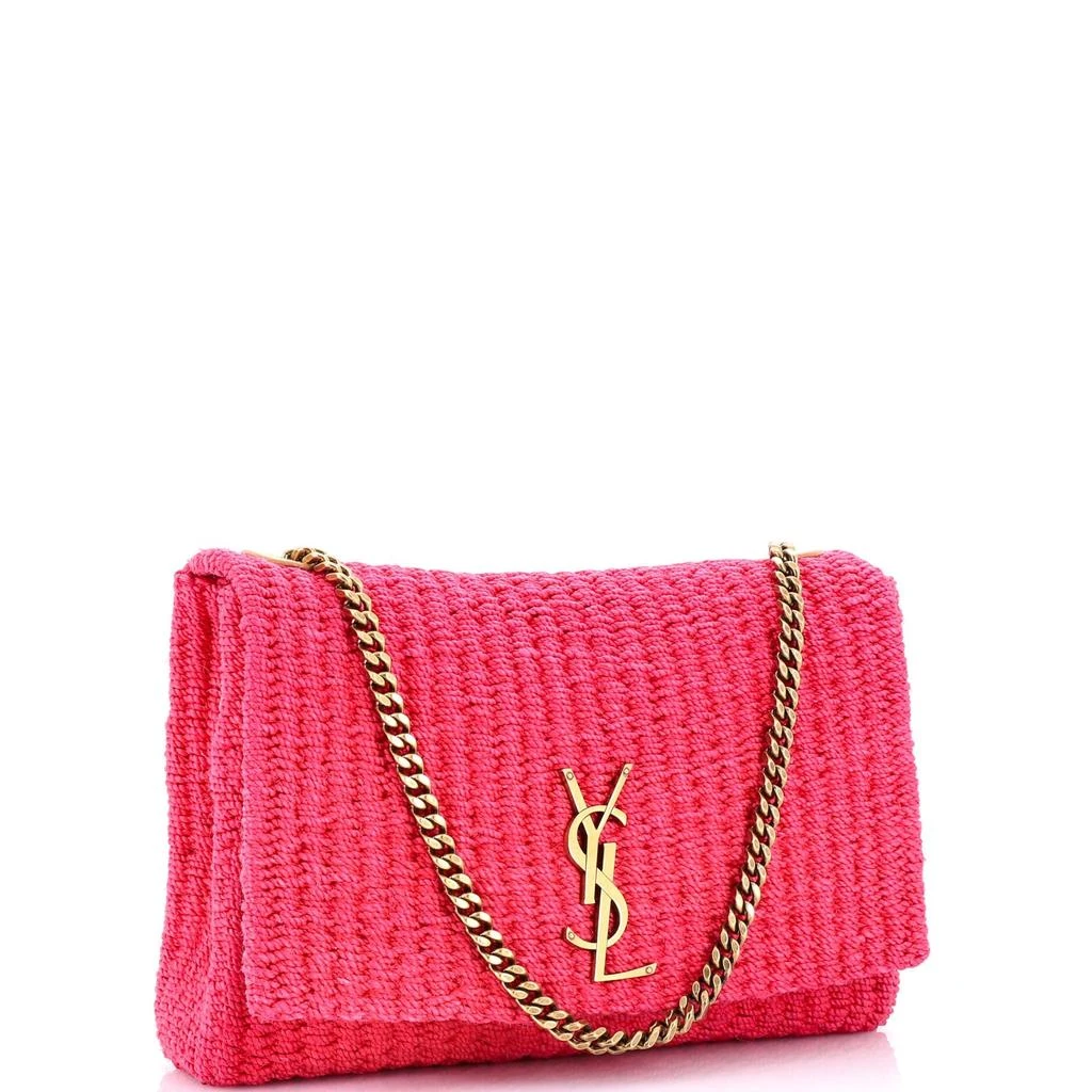Yves Saint Laurent Kate 99 Tassel Flap Bag Woven Raffia Medium 2