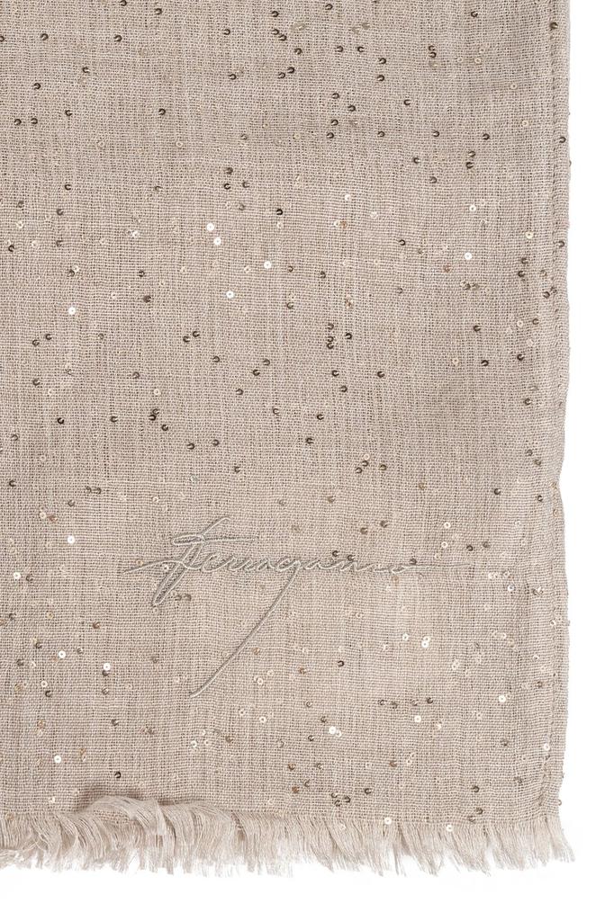 【送料&関税込】Ferragamo Micro Sequins Stole Scarf Salvatore Ferragamo Ferragamo Micro Sequins Stole Scarf
