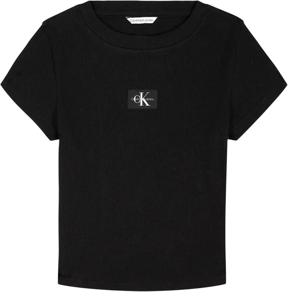 Calvin Klein Girls' Short Sleeve Babydoll T-Shirt, Soft & Comfortable
