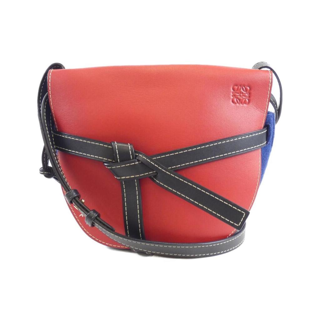 Loewe Color Royal blue Felt Leather Shoulder Bag (Pre-Owned)