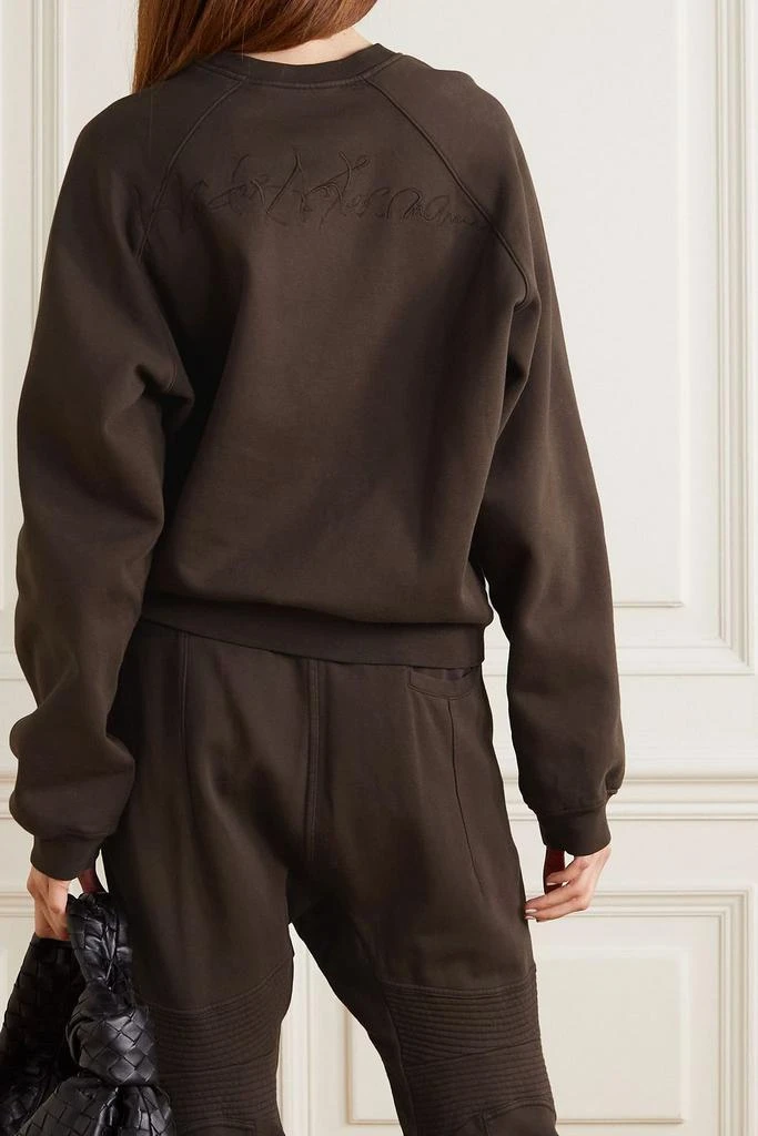haider ackermann Embroidered cotton-jersey sweatshirt 3