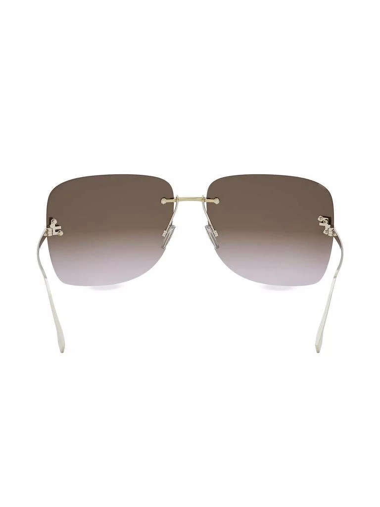 Fendi Fendi First 65MM Crystal-Embellished Square Sunglasses 5