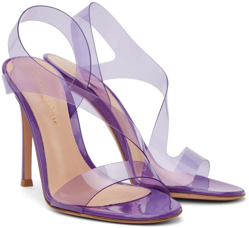 Gianvito Rossi Purple Metropolis 105 Heeled Sandals 4