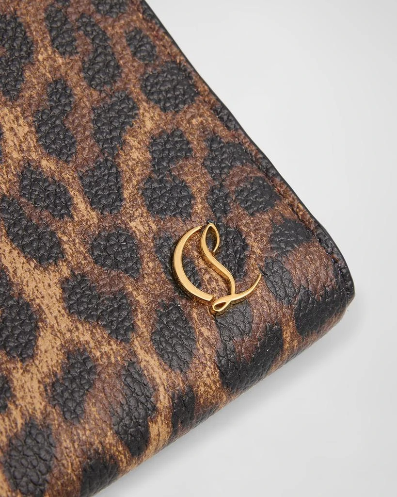 Christian Louboutin Leopard-Print Leather Pouch Bag 5