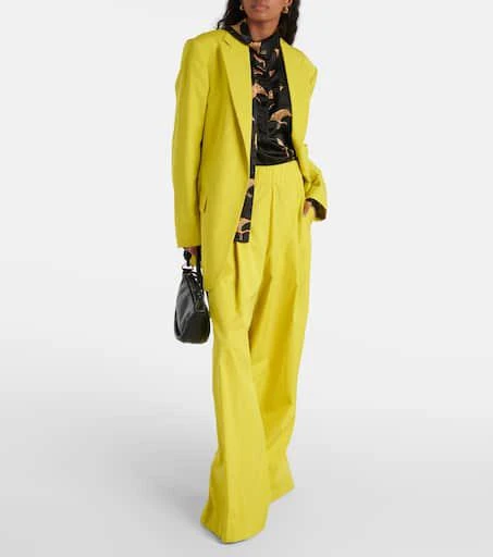 Dries Van Noten Oversized cotton poplin blazer 2