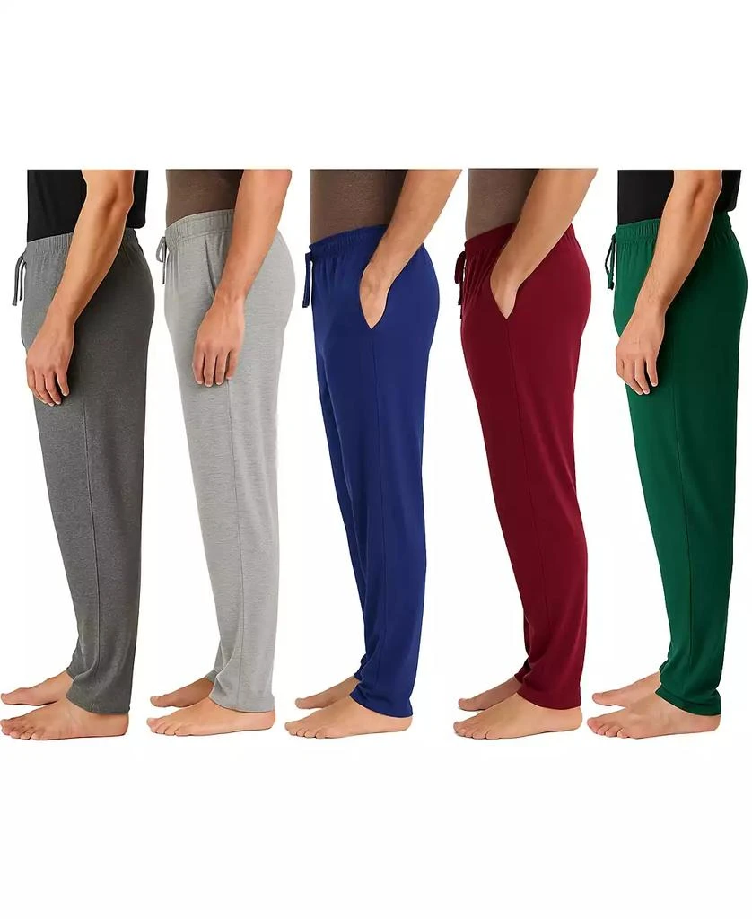 Galaxy By Harvic Men's 5-Pack Modern Fit Classic Lounge Pants 2