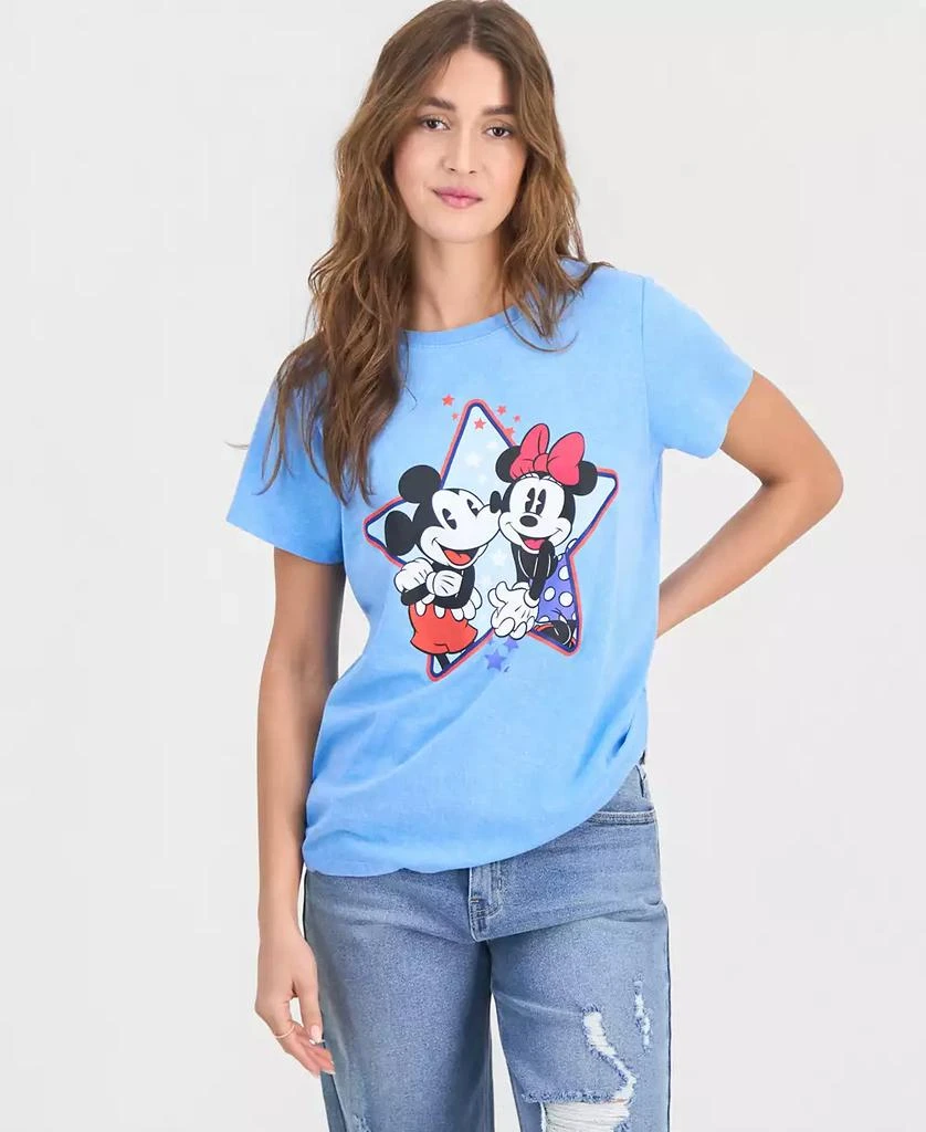 Mickey Mouse Juniors' Mickey Minnie 4th Of July T-Shirt