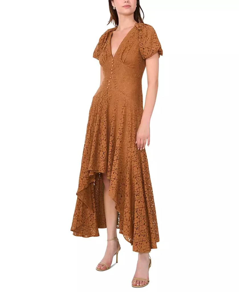 Parker Women's V-Neck Lace High-Low Fit & Flare Dress 2