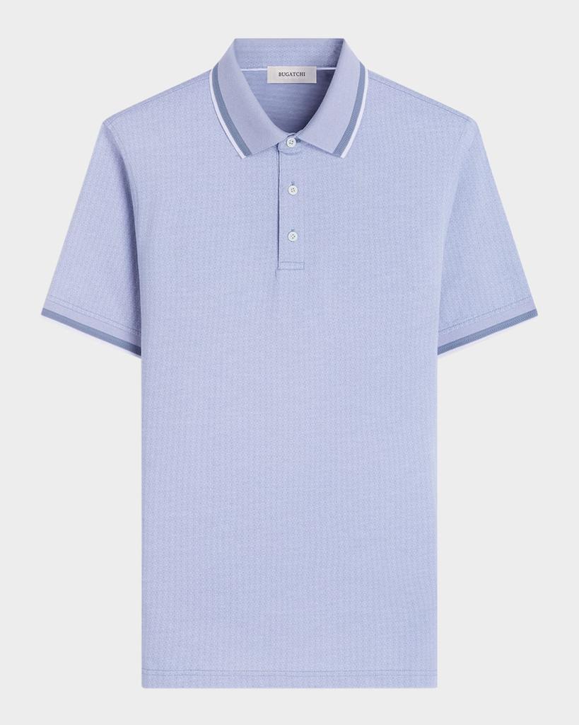 BUGATCHI Men's Cotton Micro-Print Polo Shirt