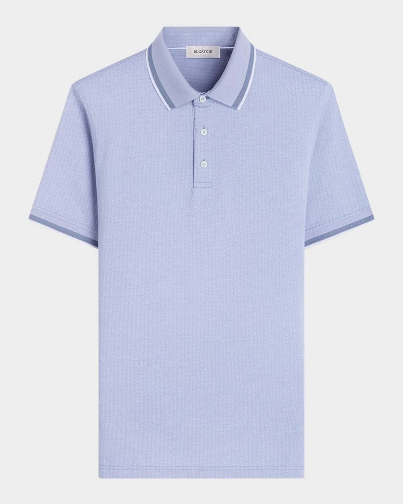 BUGATCHI Men's Cotton Micro-Print Polo Shirt 1