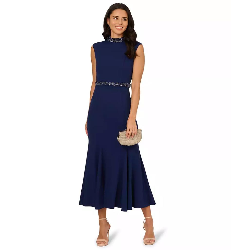 Adrianna Papell Women's Mock-Neck Knit Mermaid Dress