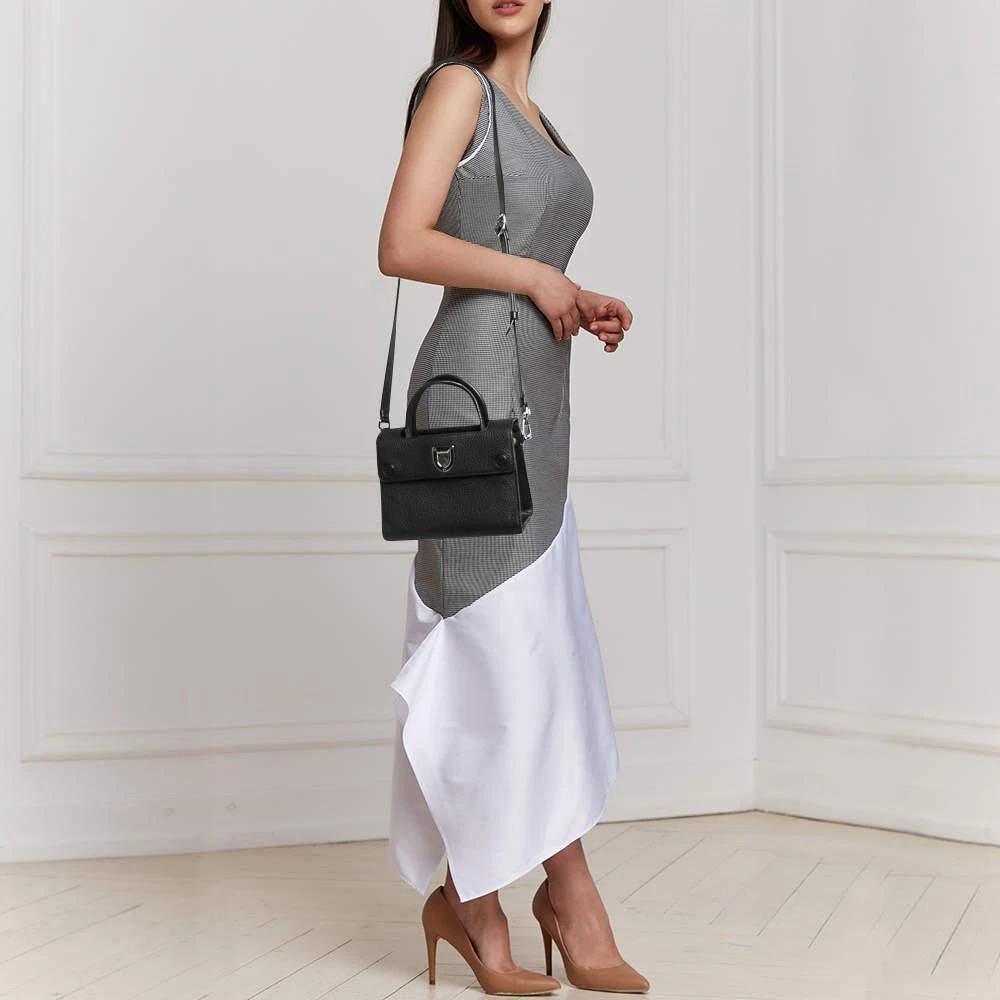 Dior Dior Black Leather Mini Diorever Top Handle Bag 2