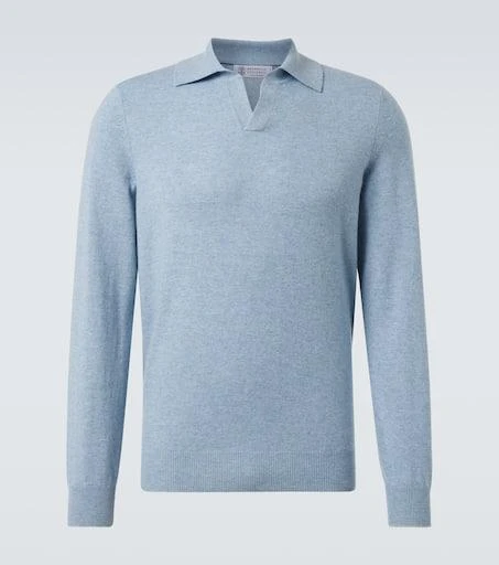 Brunello Cucinelli Cashmere polo sweater 1