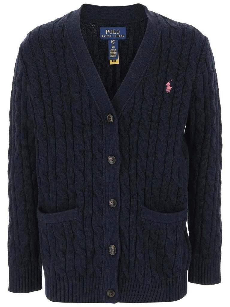 Ralph Lauren Polo Ralph Lauren Kids Polo Pony Embroidered Knitted Cardigan 1