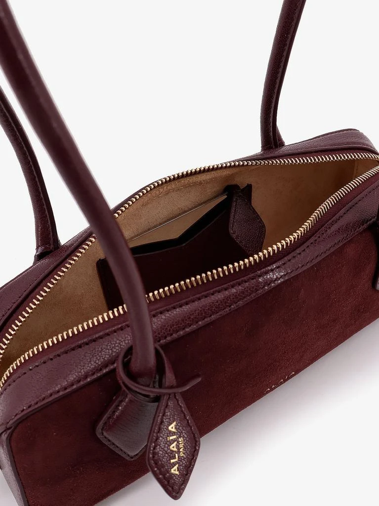 Alaia Teckel Small suede shoulder bag 4