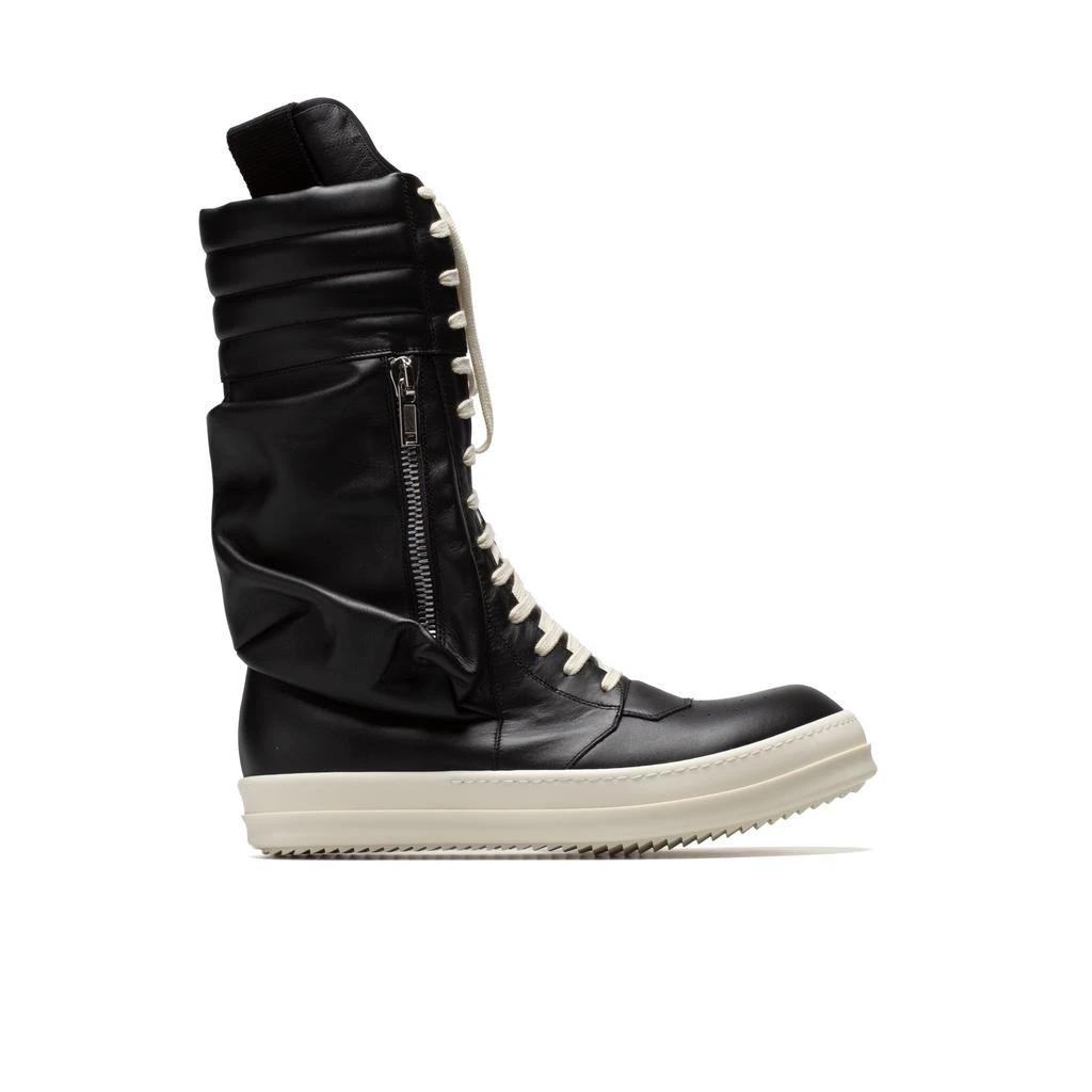 Rick Owens Cargobasket Sneakers (Black/Milk) 1