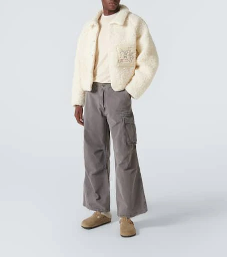 ERL Patch-appliqué faux shearling jacket 2