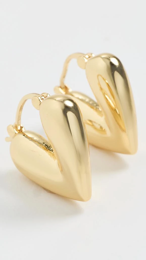 Kenneth Jay Lane Heart Drop Pierced Earrings 3
