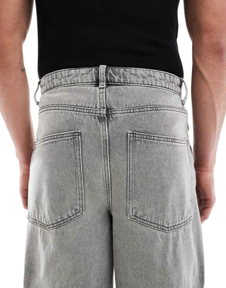 ASOS ASOS DESIGN super baggy fit jeans in vintage grey wash 4
