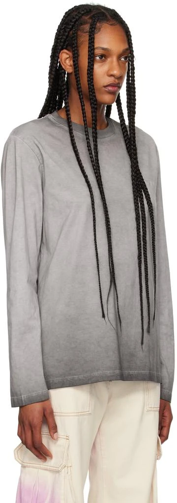MSGM Gray Faded Long Sleeve T-Shirt 2