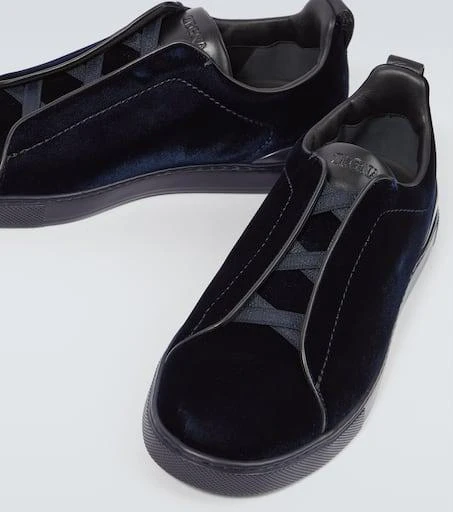 Zegna Triple Stitch suede-trimmed sneakers 3