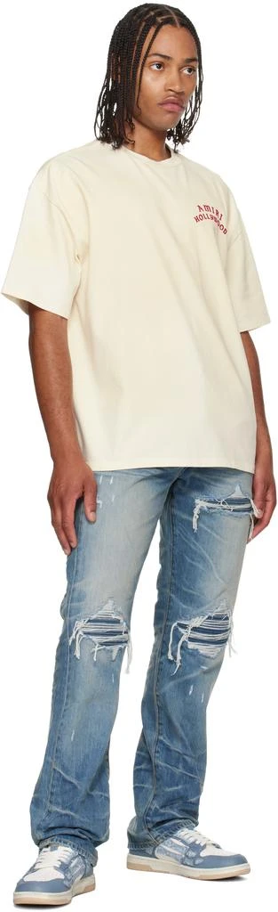 AMIRI Blue 
White Bandana Skel Top Low Sneakers 5