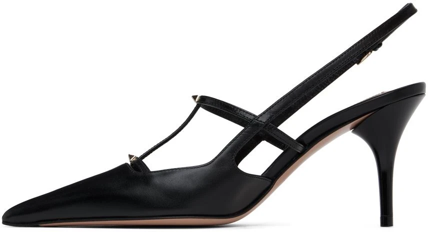 Valentino Black Sling Back Heels 3