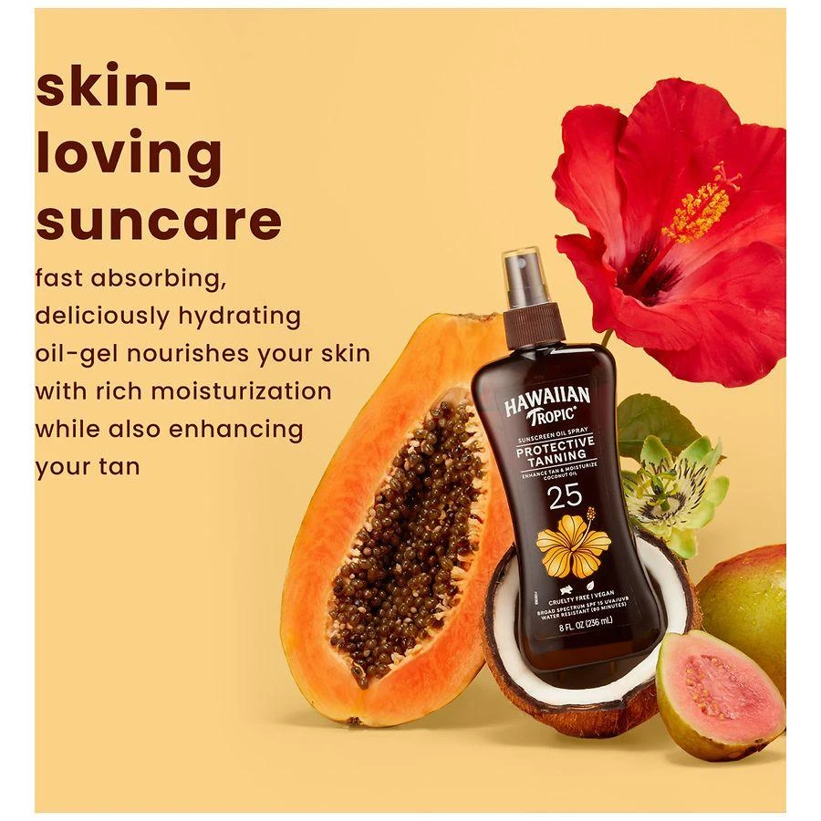 Hawaiian Tropic Protective Tanning Oil Spray Sunscreen SPF 25 8