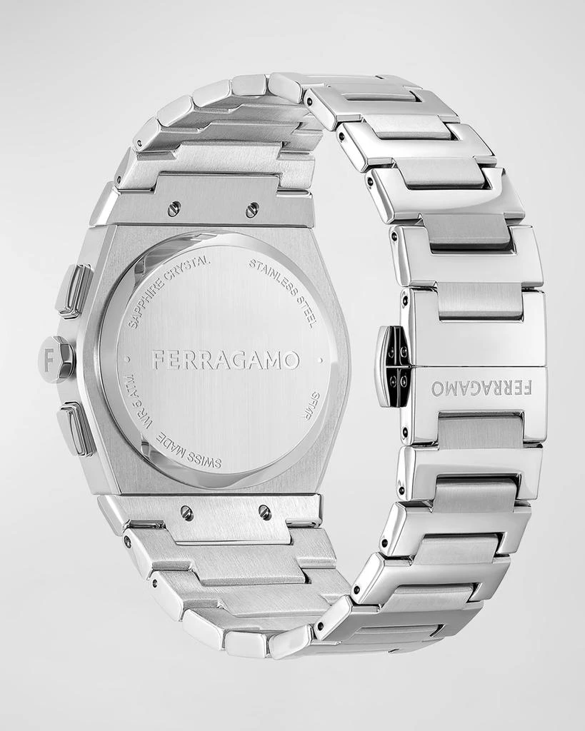 Salvatore Ferragamo Men's Vega Chrono Bracelet Watch, 42mm 3