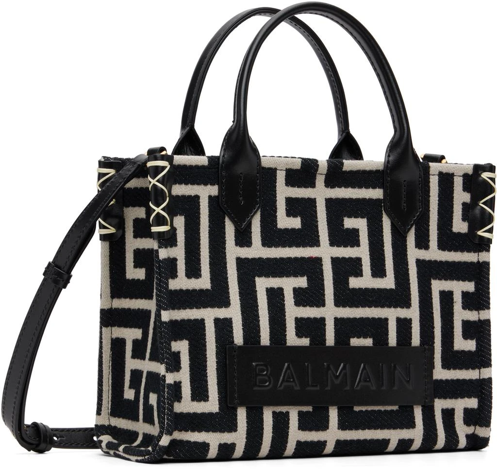 Balmain Black 
Off-White B-Army Small Monogrammed Bag 2