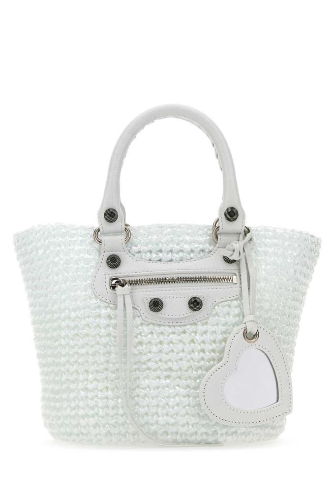 BALENCIAGA Le Cagole raffia bag cityシティ BALENCIAGA LE CAGOLE SMALL PANIER TOTE BAG – Caroline's