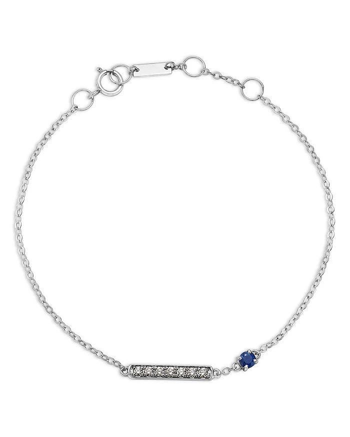 Bloomingdale
s Fine Collection Sapphire 
Diamond Bracelet in 14K White Gold
