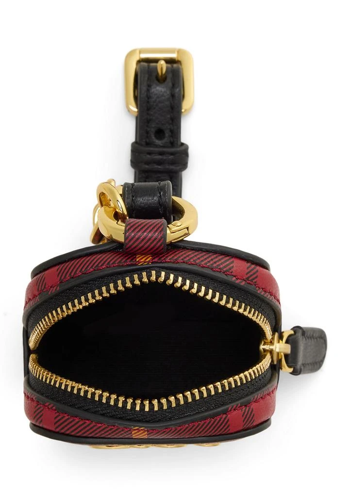 Ralph Lauren Plaid Nappa Leather Mini Zip Pouch 3