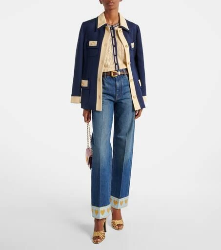 Valentino Cable-knit linen-blend cardigan 2