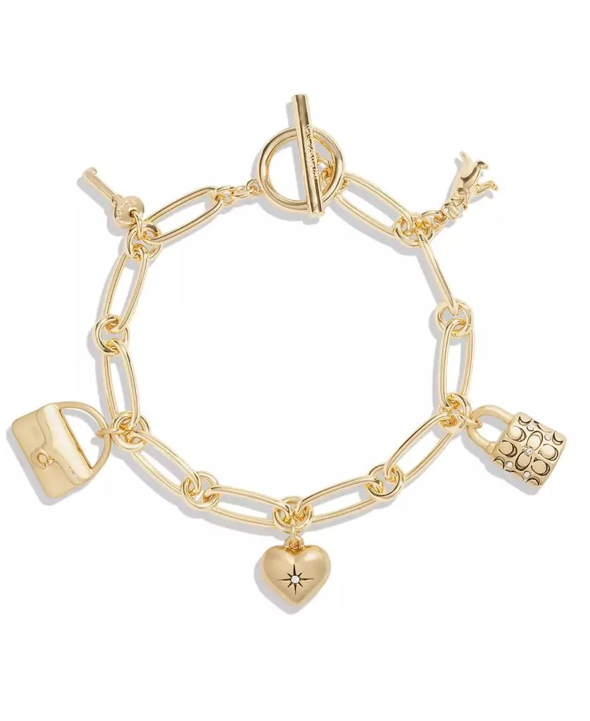 Coach Faux Stone Iconic Charm Bracelet 2