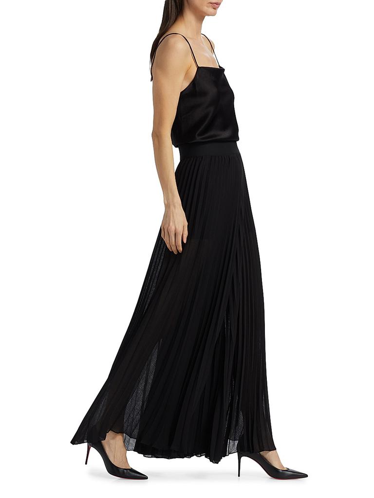Alice + Olivia Athena Pleated Wide-Leg Pants