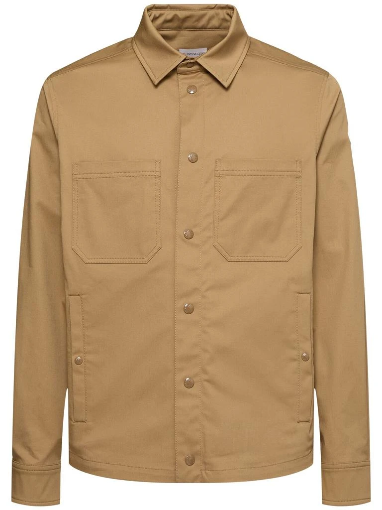 Moncler Cotton Blend Gabardine Shirt Jacket 1