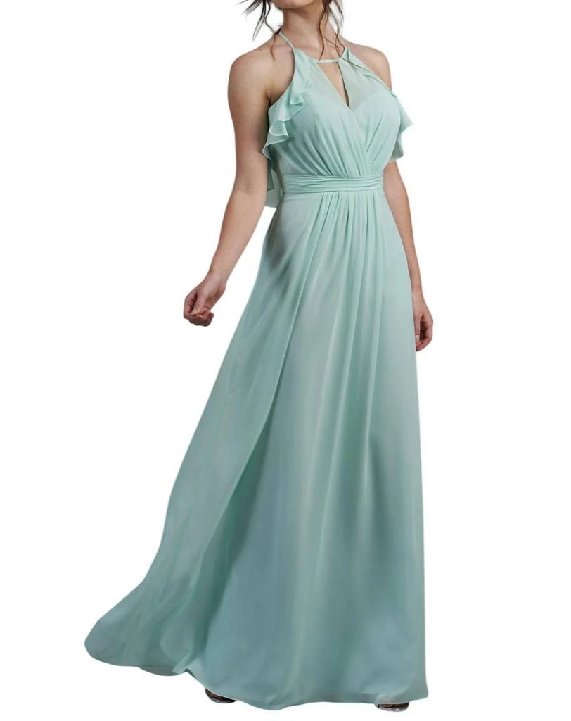 princess polly baby blue dress B243012 by B2 Jasmine Chiffon Bridesmaid Dress with Sleeves